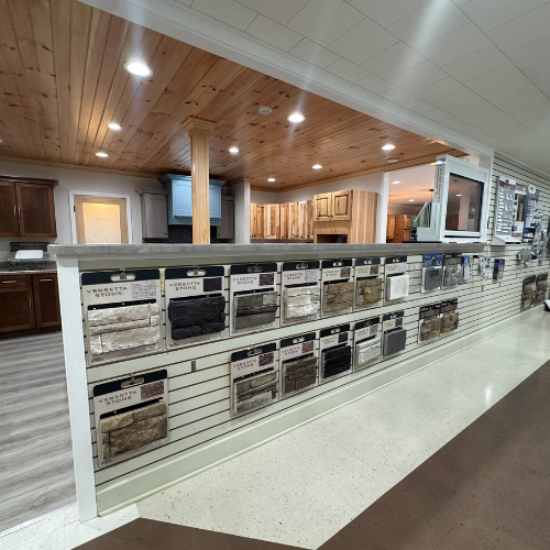 C.C. Allis & Sons display room masonry samples.