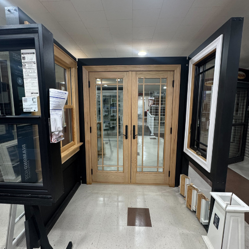 C.C. Allis & Sons display room door samples.