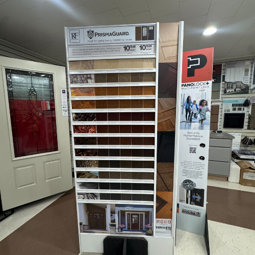 C.C. Allis & Sons display room door samples.