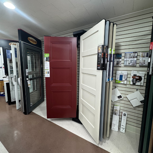 C.C. Allis & Sons display room door samples.