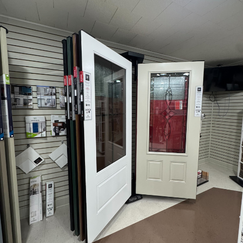 C.C. Allis & Sons display room door samples.