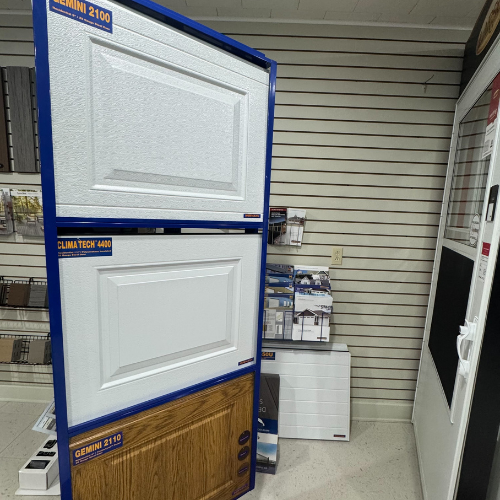 C.C. Allis & Sons display room door samples.