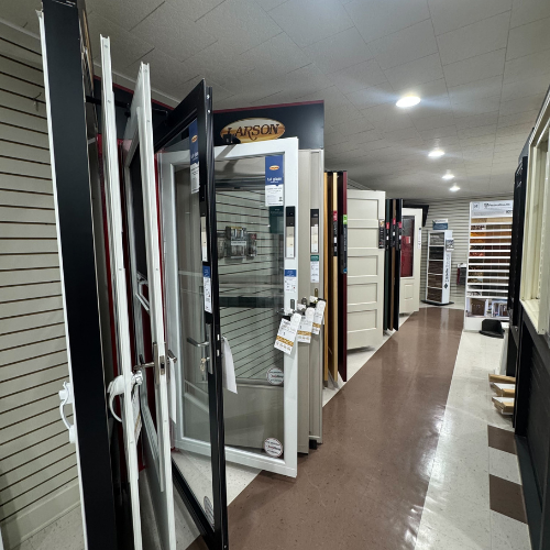 C.C. Allis & Sons display room door samples.