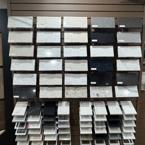 C.C. Allis & Sons display room counter samples.