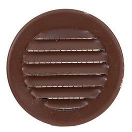Circle Vent, Brown, 4-In.
