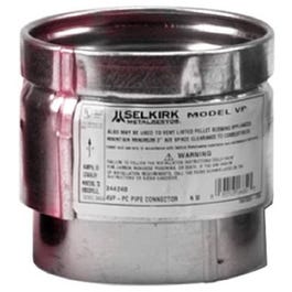 VP Pellet Pipe 3-Inch Pipe Connector