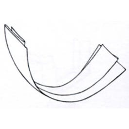 Gutter Slip Connector, Half Round, Galvanized, 5-In.