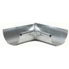Gutter Half Round Mitre, Inside, Galvanized, 5-In.