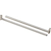 National 72 In. To 120 In. Adjustable Closet Rod, Satin Nickel