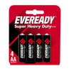 Eveready Super Heavy Duty AA Carbon Zinc Battery (4-Pack)