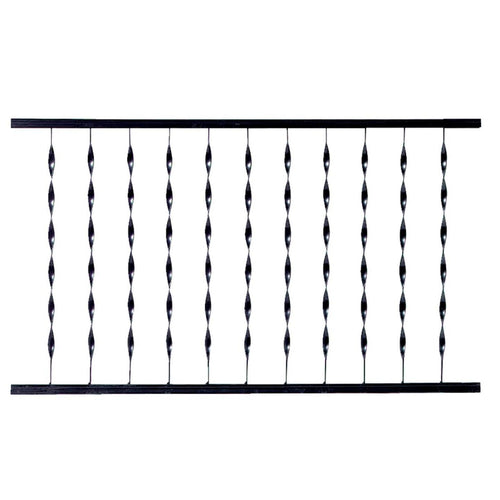 Gilpin Windsor Plus 32 In. H. x 4 Ft. L. Wrought Iron Railing