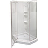 Maax 74 In. H. x 38 In. D. x 38 In. L. White Polystyrene Shower Stall