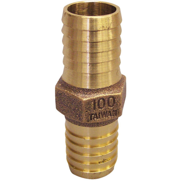 Merrill 1 In. Low Lead Brass Hose Barb Insert Coupling
