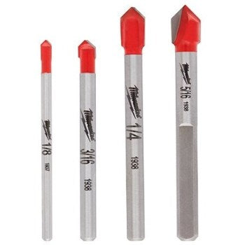 Milwaukee Tool 48-20-8988 4pc Glass Bit Set