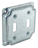 Southwire 4 Square Industrial Surface Cover, 1/2 Raised - (2) Toggle