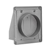 Lambro 6 inch Gray Plastic Wall Exhaust or Air Intake Vent – Hinged Screen – (Removable Damper) – Item #351GR (Replacement # 3510G)