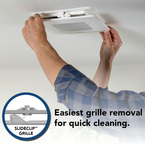 Broan-NuTone® Roomside Series Bathroom Exhaust Fan w/ LED Light, 80 CFM, ENERGY STAR®