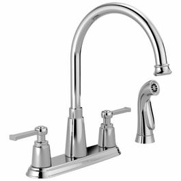 Emmett High-Arc Kitchen Faucet, 2-Handle With Spray, Chrome