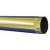 Gutter Downspout, Plain Round, Galvanized, 3-In. x 10-Ft.