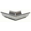 Gutter Half Round Mitre, Outside, Galvanized, 5-In.
